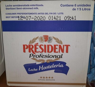 Leche hostelería semidesnatada