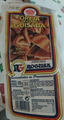 Oreja de cerdo guisada