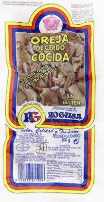 Oreja de cerdo cocida y adobada