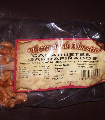 Cacahuetes garrapiñados