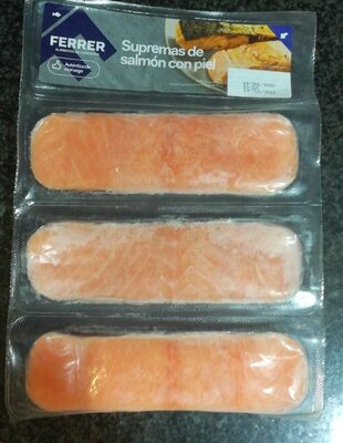 Supremas de salmón con piel