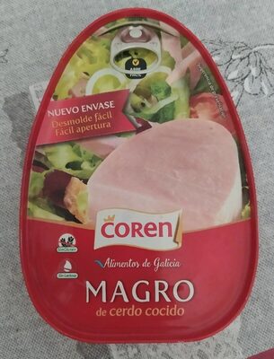 Magro de cerdo cocido front packaging