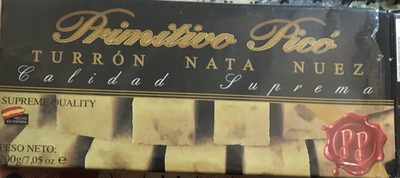 Turrón Nata Nuez front packaging