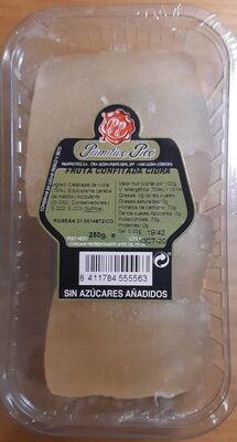 Fruta confitada Cidra