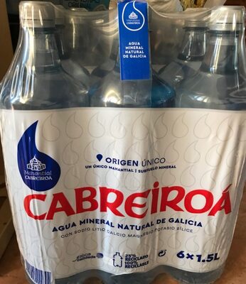 Agua Mineral Natural front packaging