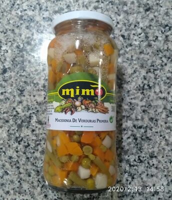 Macedonia De Verduras Primera front packaging
