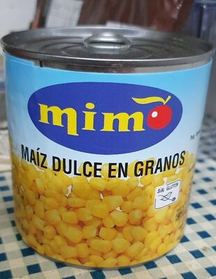Maiz dulce en grano front packaging