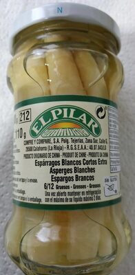 Espárragos blancos cortos extra