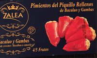 Pimientos del poquillo tellenos de bacalao y gambas