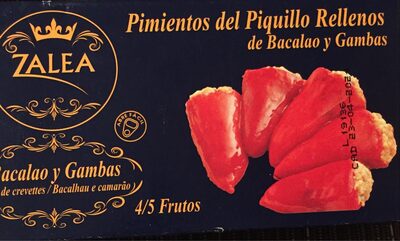 Pimientos del poquillo tellenos de bacalao y gambas