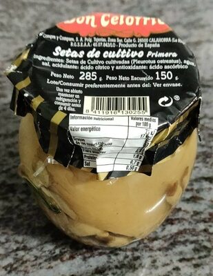 Setas de cultivo front packaging