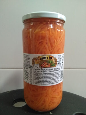 Zanahoria Rallada Primera Tarro front packaging