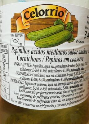 Pepinillos ácidos medianos sabor anchoa