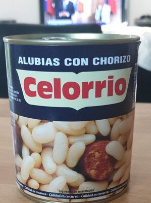Alubias con chorizp front packaging