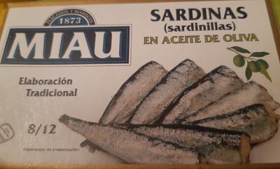Sardinas en aceite de oliva front packaging