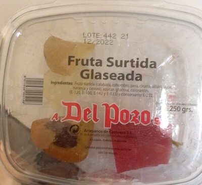 Fruta surtida glaseada