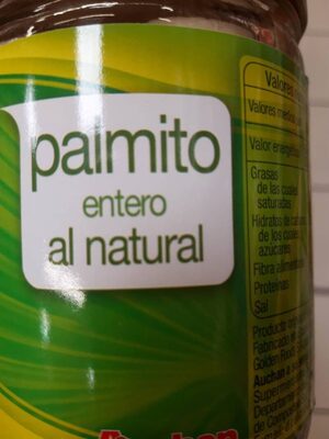 Palmito entero al natural