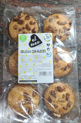 Delicias con nueces front packaging