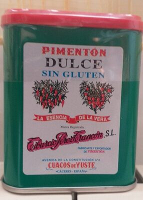 Pimentón dulce sin gluten
