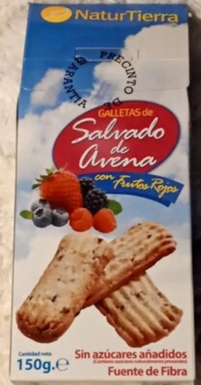 Salvado de avena front packaging