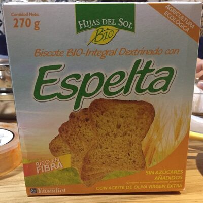 Biscote BIO-integral dextrinado con espelta