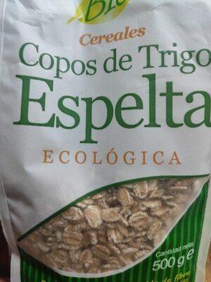 Copos de espelta ecológicos front packaging