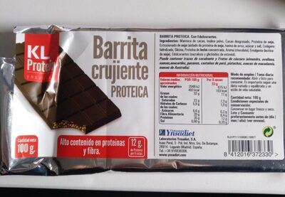 Barritas crujiente proteína