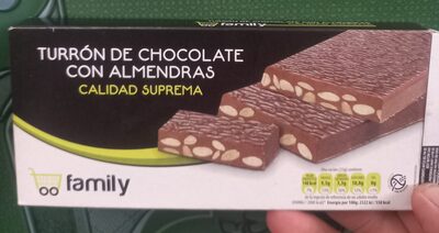 Turrón de Chocolate con Almendras