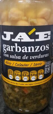 Garbanzos con salsa de verduras