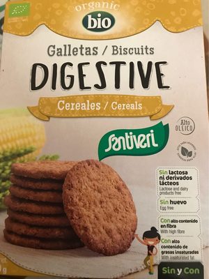 Galletas Digestive Cereales Bio 330 GR Santiveri front packaging