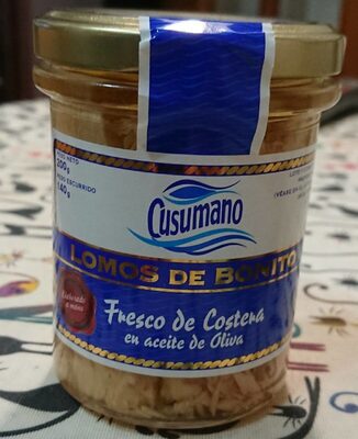 Lomos de bonito en aceite de oliva front packaging