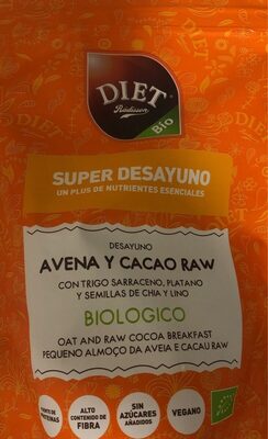 Super desayuno (avena y cacao raw)