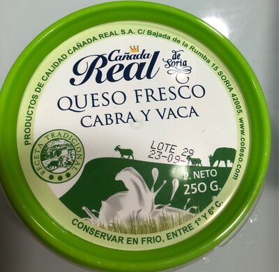 queso fresco cabra y vaca front packaging