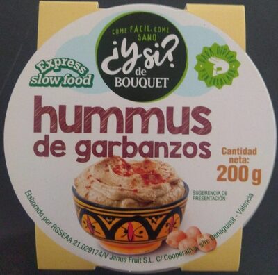 Hummus de garbanzos