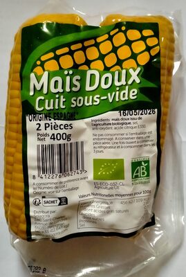 Maïs doux cuit sous-vide