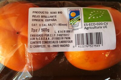 Kaki bio rojo brillante