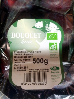 Prunes noires bio
