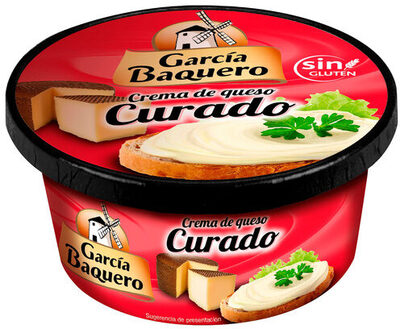 Crema de queso curado front packaging