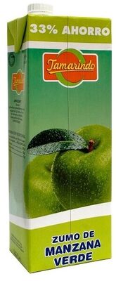 Zumo de manzana verde front packaging