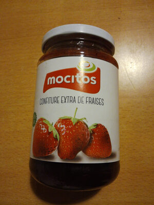 Confiture extra de fraises front packaging