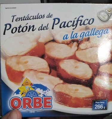 Tentáculos de poton del Pacífico a la gallega