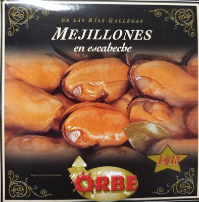 Mejillones en escabeche front packaging