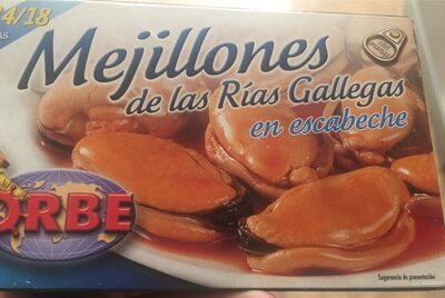 Mejillones de las rias gallegas en escabeche