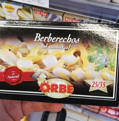 Berberechos al natural 25/35 front packaging