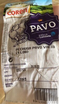 Pechuga de pavo fresca