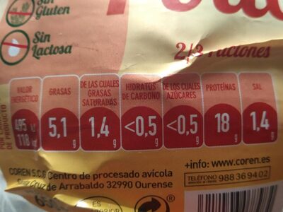 Roti de pollo fresco para asar envasado al vacío