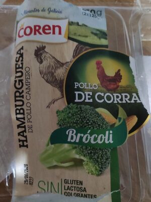 Hamburguesa de pollo Campero con Brócoli front packaging