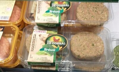 Hamburguesa de pollo Campero con Brócoli ingredients label