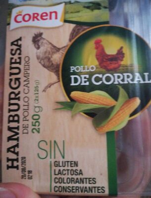 Hamburguesa de pollo campero
