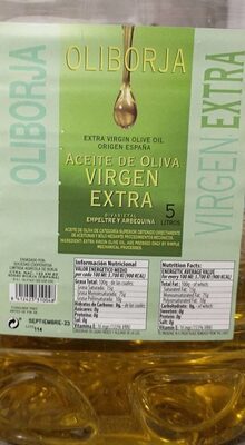 Aceite de oliva virgen extra front packaging